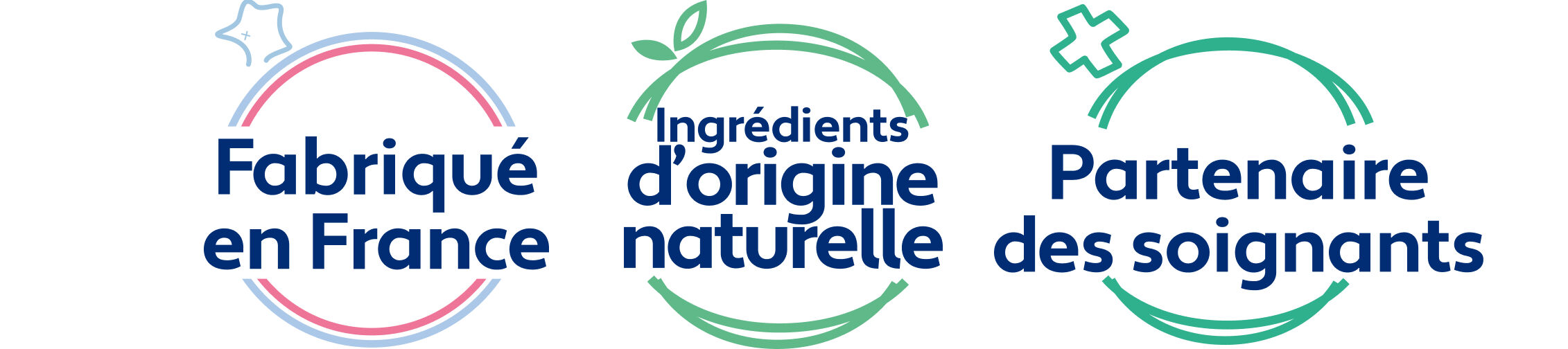  Fabrication fran&ccedil;aise, ingr&eacute;dients d'origine naturelle et partenaire des soignants